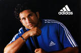 Sachin Tendulkar in an Adidas advertisement