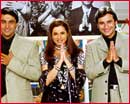 Mohnish Bahl, Neelam and Saif Ali Khan in Hum Saath-Saath Hain