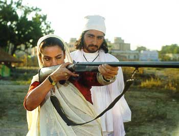 Shabana Azmi and Nirmal Pandey in Godmother