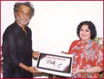 Rajinikanth and Lata