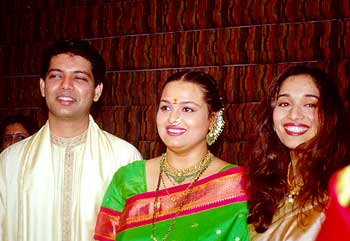 Madhuri with Shilpa and spouse