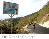 The road to Pokhara