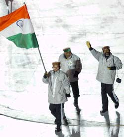 The Indian contingent