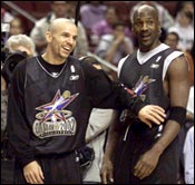 Jason Kidd and Michael Jordan