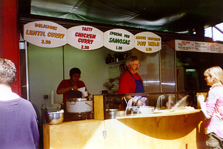 Mike Guest at his pav bhaji stall